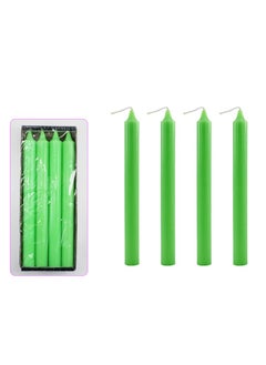 PARTY FUN شمعة خضراء 2.2×24 سم مجموعة من 4 قطع  - Image 2