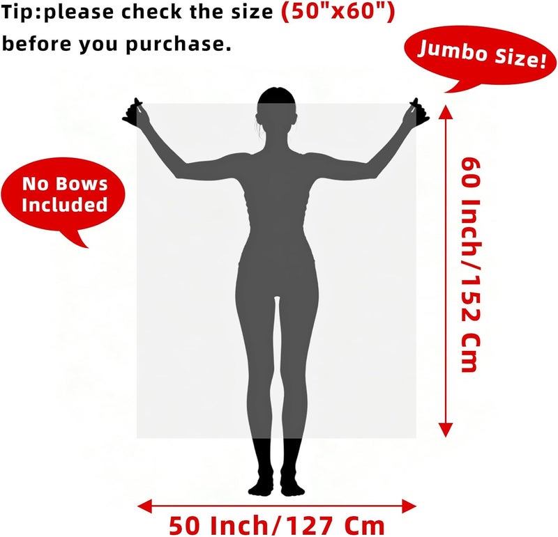 Morepack Extra Large Cellophane Bags for Gift Baskets 50x60 Inches,Jumbo Big Clear Cellophane Bags 10 Pieces - Image 2