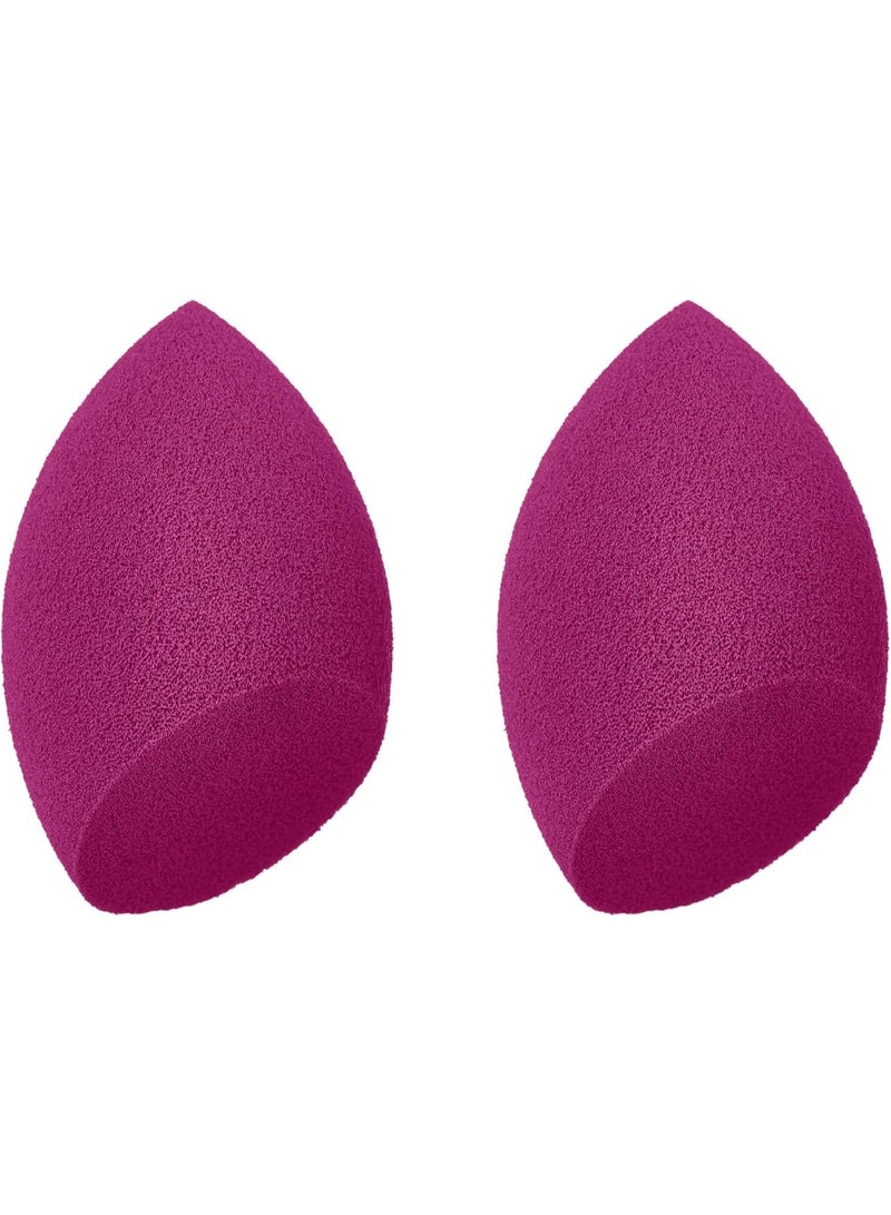 elf Cosmetics Total Face Sponge Duo, 2 Count, Fuchsia Pink - Image 2