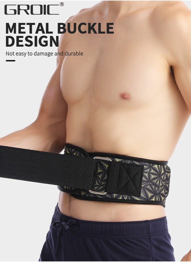 GROIC - Weight Lifting Belt Strength Weightlifting Belt, Weight Belt for Workout on Fitness Equipment, Weight Lifting Back Support Workout belt for Lifting, Fitness, Cross Training and Powerlifting - Image 1