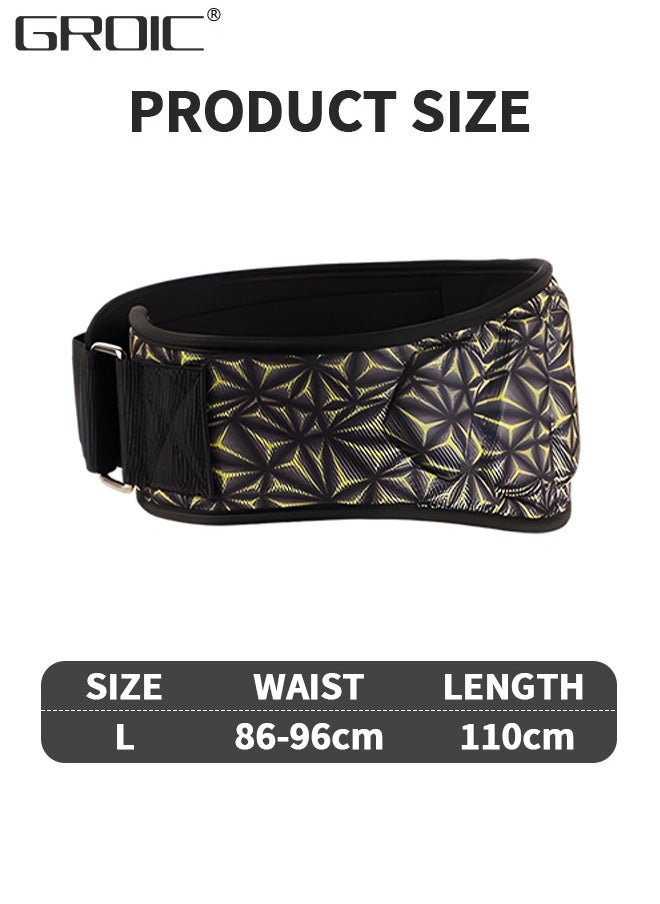 GROIC - Weight Lifting Belt Strength Weightlifting Belt, Weight Belt for Workout on Fitness Equipment, Weight Lifting Back Support Workout belt for Lifting, Fitness, Cross Training and Powerlifting - Image 1