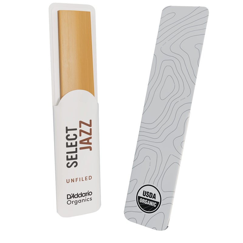 D'Addario Organic Select Jazz Unfiled Tenor Saxophone Reeds - Sax Reeds - Individually Sealed - 3 Soft, 5 Pack - Image 5
