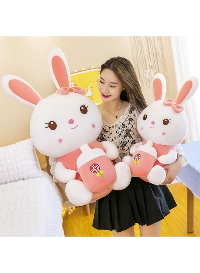 Internet Celebrated Baby Bottle Rabbit Plush Toy Cute Children's Doll Girl's Birthday Gift Little Rabbit Doll-Specifications:35cm (0.2kg)-Color:Bottle Rabbit - Image 3