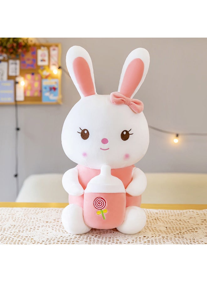Internet Celebrated Baby Bottle Rabbit Plush Toy Cute Children's Doll Girl's Birthday Gift Little Rabbit Doll-Specifications:35cm (0.2kg)-Color:Bottle Rabbit - Image 1