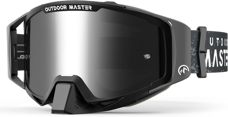 OutdoorMaster Mustang Dirt Bike Goggles - OTG Motorcycle Goggles for Men, Women, Adult, Youth - Image 1