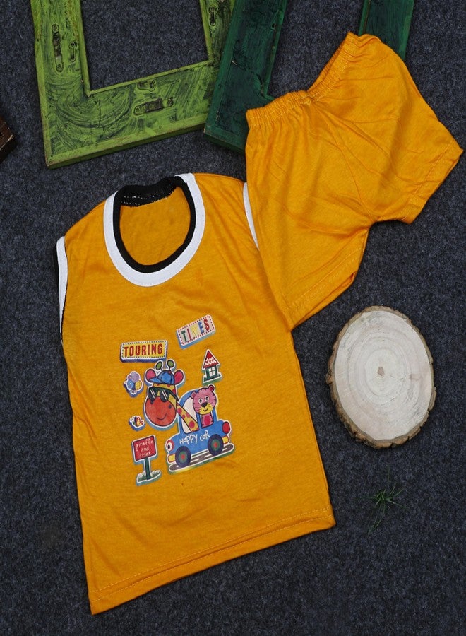Cortica Boys & Girls Cotton Top-Short Combo Set (Mix Colors Will Be Send)-Pack Of 1 Set - Image 3