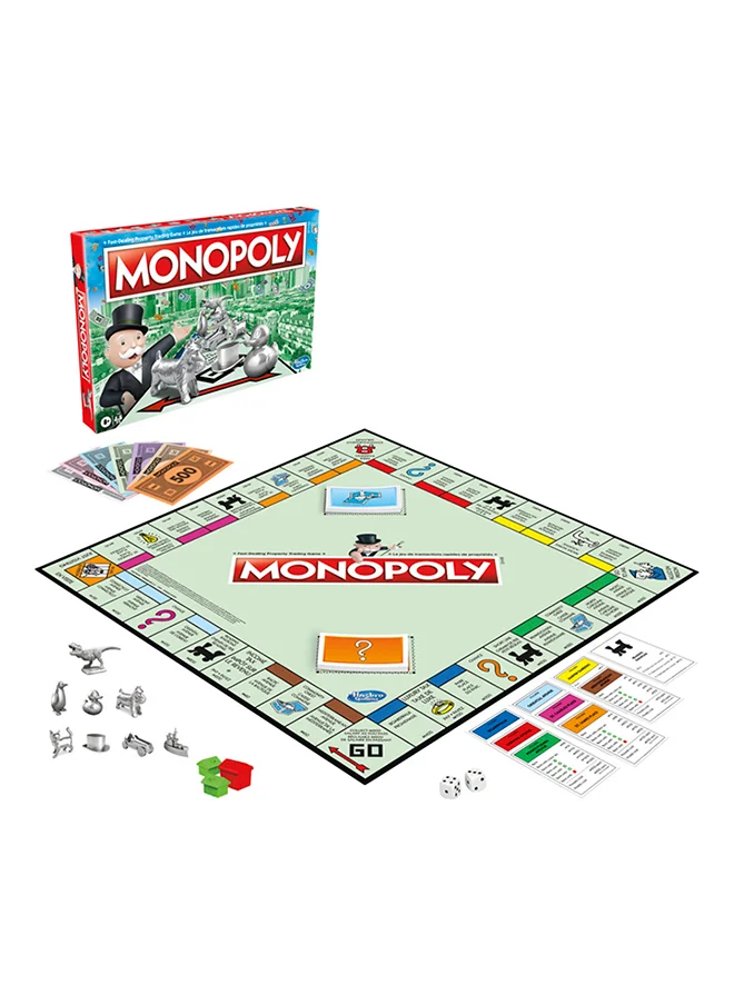 مونوبولي Monopoly Game, Classic Family Board Game for 2 to 6 Players, for Kids Ages 8 and Up