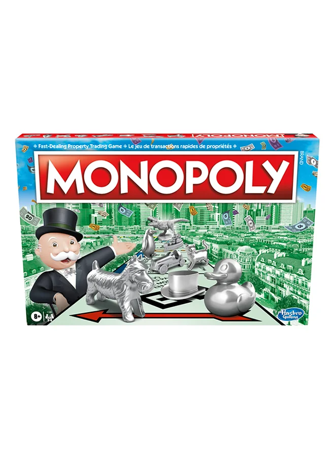 مونوبولي Monopoly Game, Classic Family Board Game for 2 to 6 Players, for Kids Ages 8 and Up