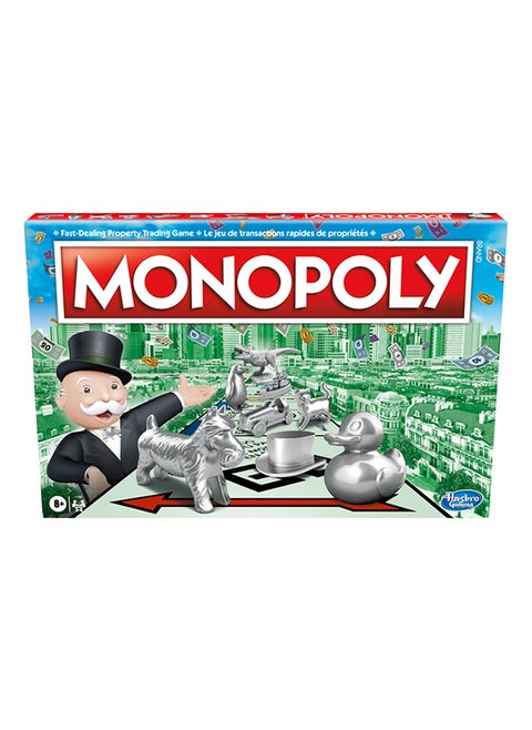 لعبة مونسopoly، لعبة كلاسيكية عائلية للوحة تتطلب من 2 إلى 6 لاعبين، للأطفال من سن 8 سنوات فما فوق