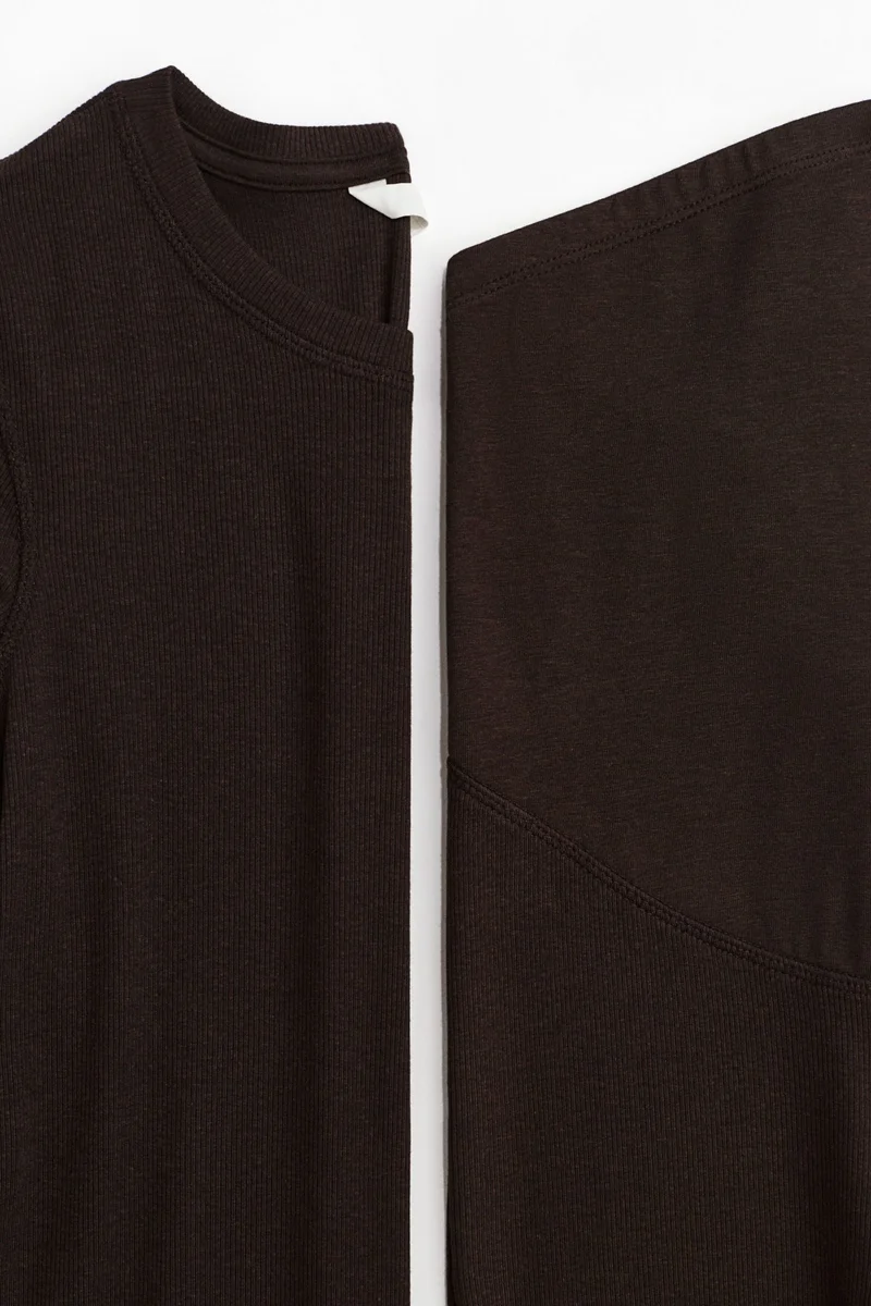 اتش اند ام طقم من نسيج مضلع من تشكيلة ماما - عبوة من قطعتين