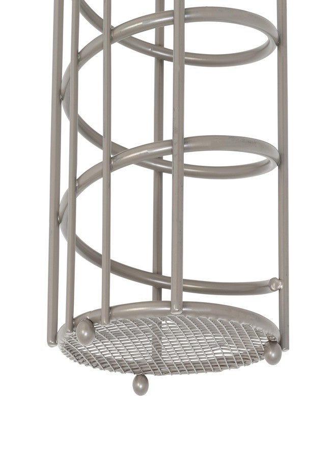 Honey Can Do Toilet Paper Holder Stand, 4 Toilet Paper Rolls, Satin Nickel Finish - Image 4