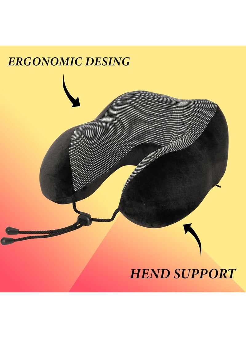 BigPlayer BigPlayer Round Neck Pillow Supportive Travel Cushion for Car Airplane Enhanced Sleep Comfort Cervical Air Pillow Essential Neck Rest Accessory  - Image 3