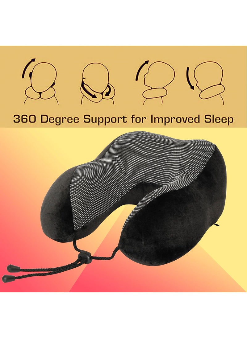 BigPlayer BigPlayer Round Neck Pillow Supportive Travel Cushion for Car Airplane Enhanced Sleep Comfort Cervical Air Pillow Essential Neck Rest Accessory  - Image 2