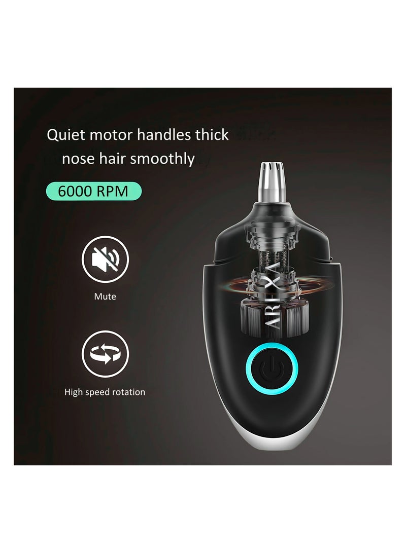 أريكسا ماكينة قص شعر الأذن والأنف للرجال والنساء - عالية الدقة، قابلة لإعادة الشحن عبر USB، مقاومة للماء، تشغيل آمن وهادئ، تصميم محمول - Image 4