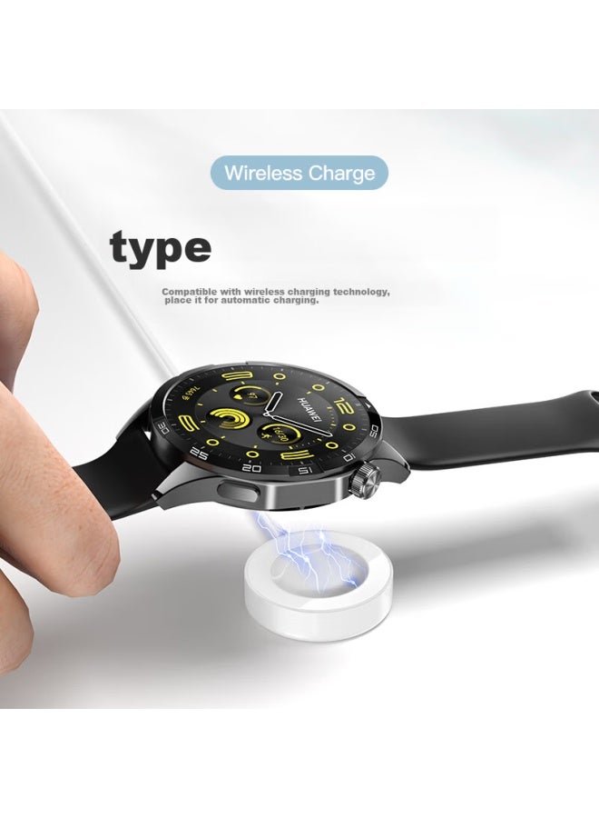 Wei Qiantu Weiqianto متوافق مع شاحن Huawei Watch Gt5/gt4/watch3/3pro/watch/4progt3/3pro/2/d1/d2، شاحن لاسلكي مغناطيسي سريع بقوة 6 واط - Image 4