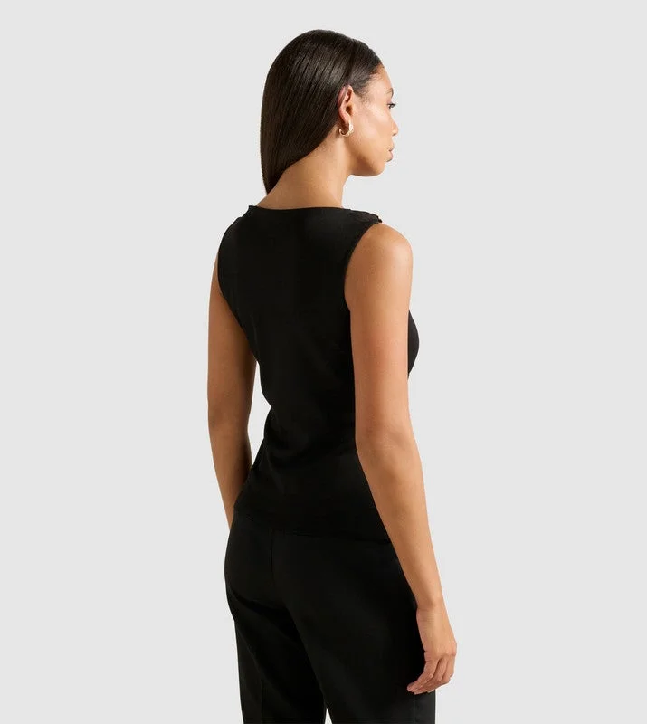 forever new  CLEO Metal Accent Cowl Neck Top for Women | Best Price UAE
