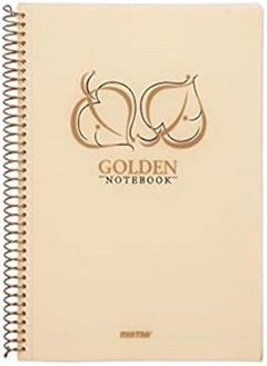 Mintra Mintra Gold & Silver NoteBook B5, Lined Ruling 100 Sheets, Gold 