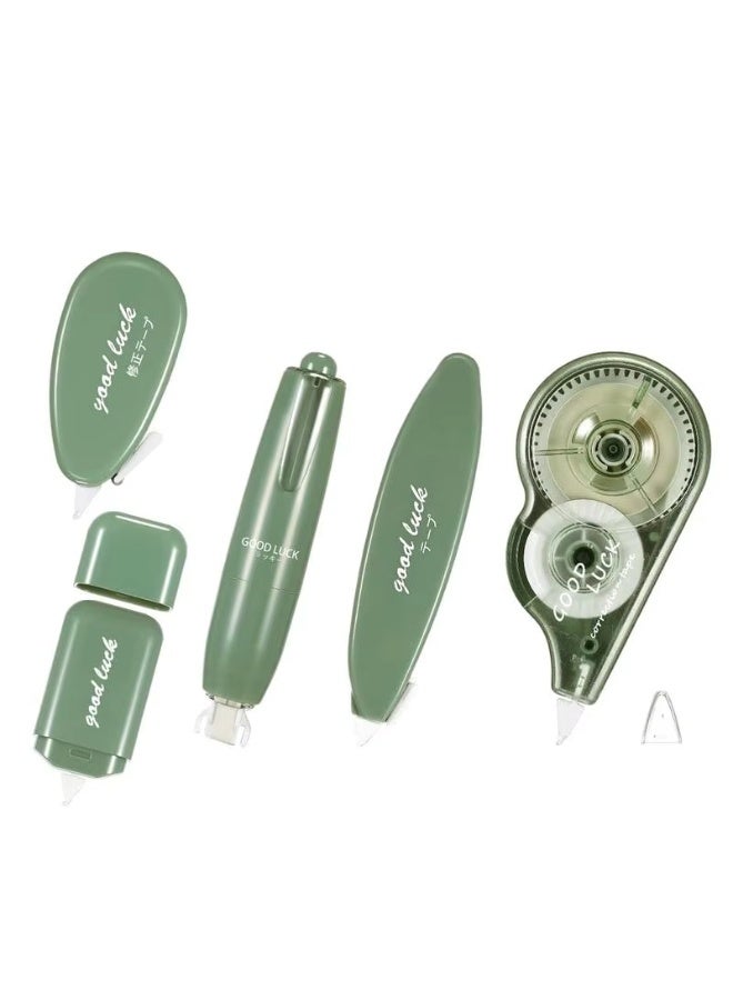 NIIMBOT 5Pcs White Out Correction Tape, Easy To Use Applicator for Instant Corrections, Cute Whiteout Correction Tape Pen Bulk for School, Office Supplies Green - Image 4