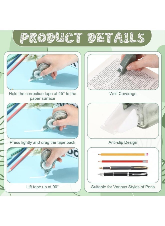 NIIMBOT 5 Pieces White Out Correction Tape Set, Cute Correction Tape Pen for School, Smooth PET Film Tape for Instant Dry, Office Supplies for Pens and Pencils, Neat Correction Tool for Documents and Notebooks - Image 4