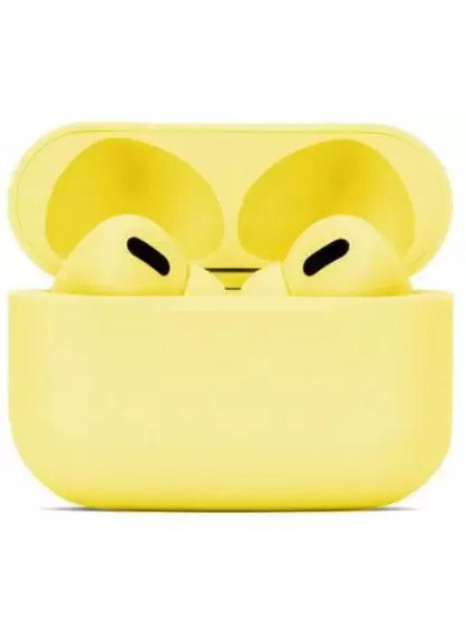 SHOPI - InPods Pro Wireless Bluetooth Earphone In Ear Earbuds Smart Touch Stereo Headphones Macaron TWS Bluetooth 5.0 Sports Gaming Headset For IOS Android Phone Huawei Xiaomi Samsung OPPO Vivo - YELLOW - Image 1