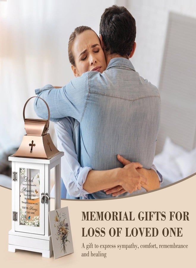 فانوس تذكاري من HugMemories مع درج لحفظ التذكارات، هدايا تعزية لفقدان الأب، فانوس تعزية كهدية جنائزية تخليداً لذكرى الأب - Image 5