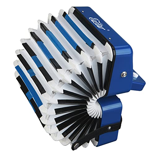 Eastar Kids Accordion Toy Accordion Mini Musical Instruments 10 Keys Button for Children Kids Toddlers Beginners (Blue) - Image 4