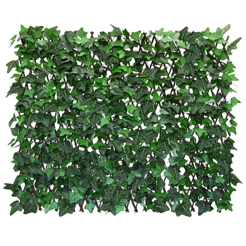 GLANT Expandable Fence Privacy Screen for Balcony Patio Outdoor,Decorative Faux Ivy Fencing Panel,Artificial Hedges (Single Sided Leaves) (1, Green-Ivy) - Image 1