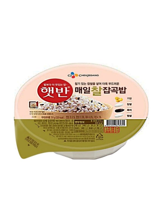 Cooked Multigrain Rice, Sticky - 210g, South Korea