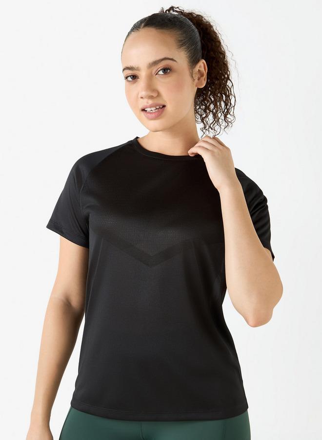 Kappa Logo Print T-shirt with Raglan Sleeves and Crew Neck - Image 1