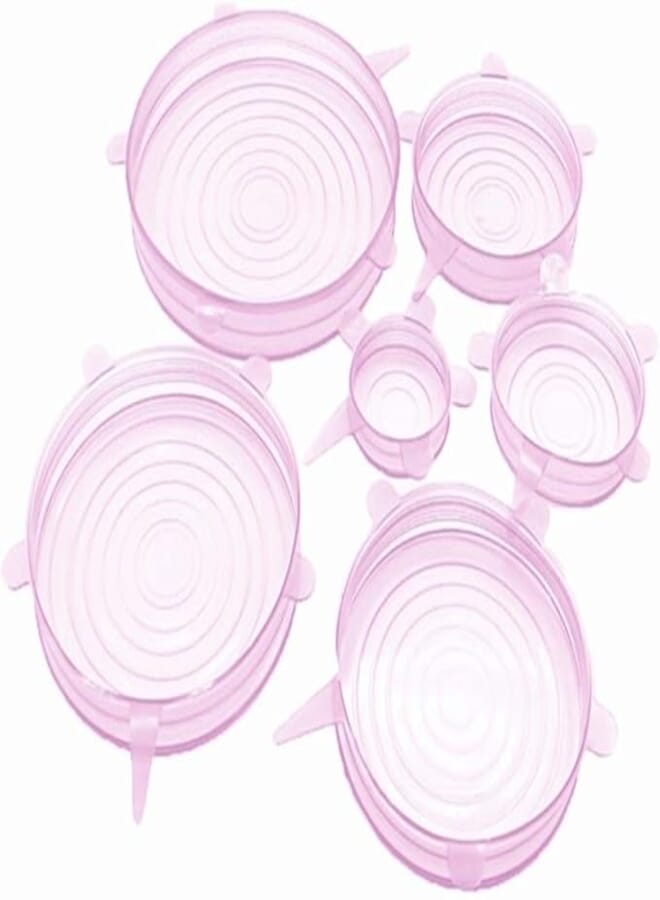 Other Silicone Reusable Stretch Lid Cover, 6 Pieces