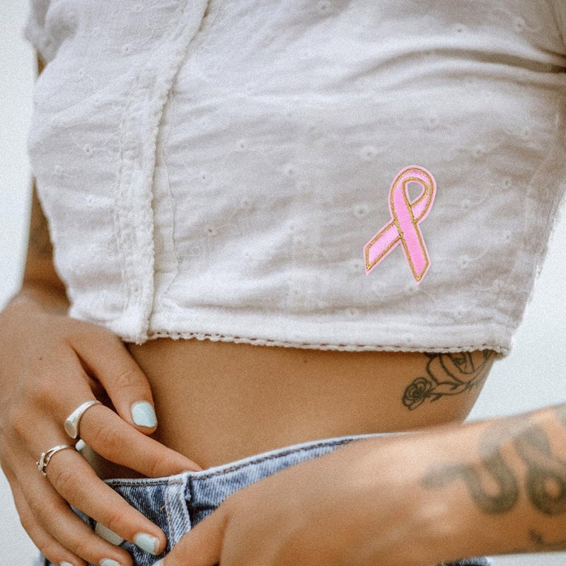 jojofuny 18pcs Pink Ribbon Embroidered Appliques Sewing Patch Set for Garment Decoration DIY Cloth Accessories Craft Embellishments - Image 4