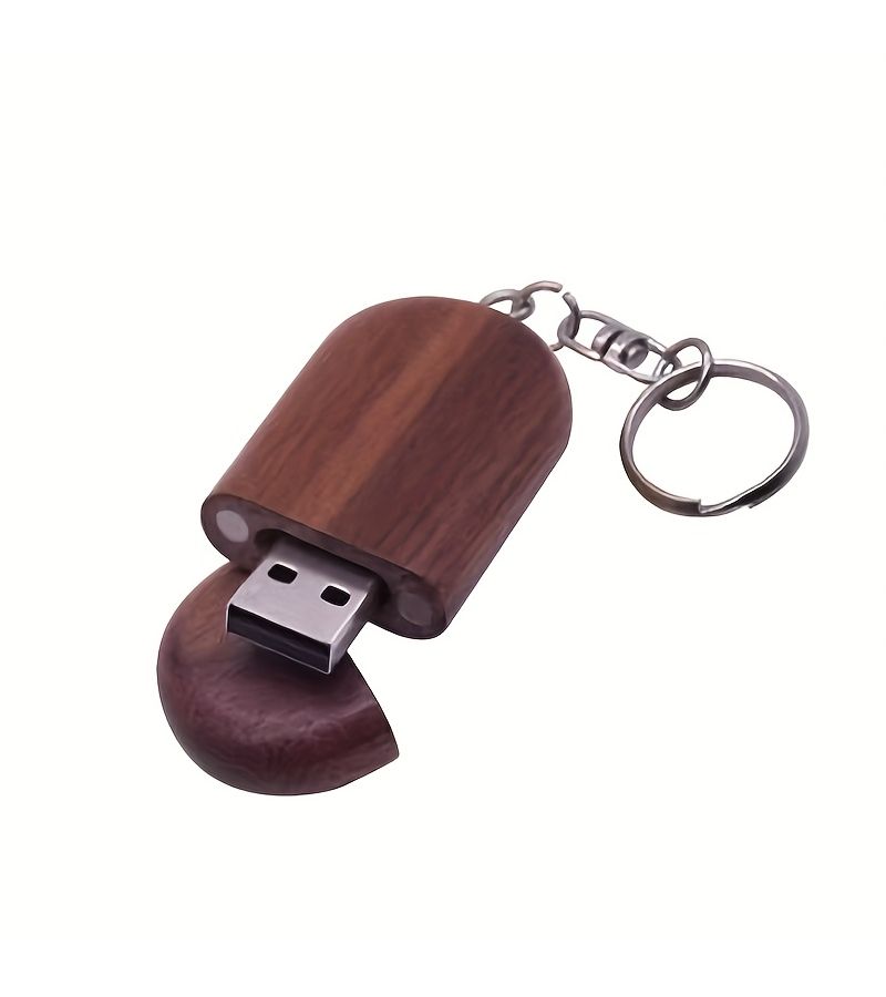 10pcs USB 2 0 Free Custom Logo Carbonized Bamboo Memory Stick Flash Drive Pen Drive Pendrive 8GB High Speed Wedding Gift - Image 5