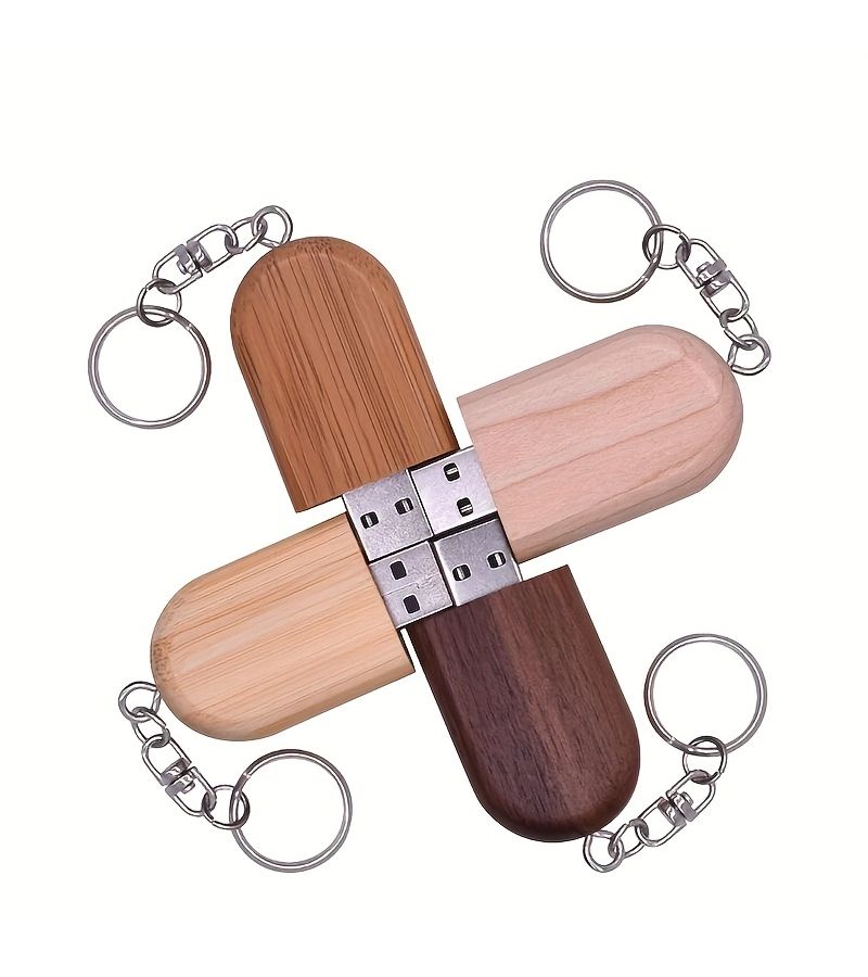 10pcs USB 2 0 Free Custom Logo Carbonized Bamboo Memory Stick Flash Drive Pen Drive Pendrive 8GB High Speed Wedding Gift - Image 1