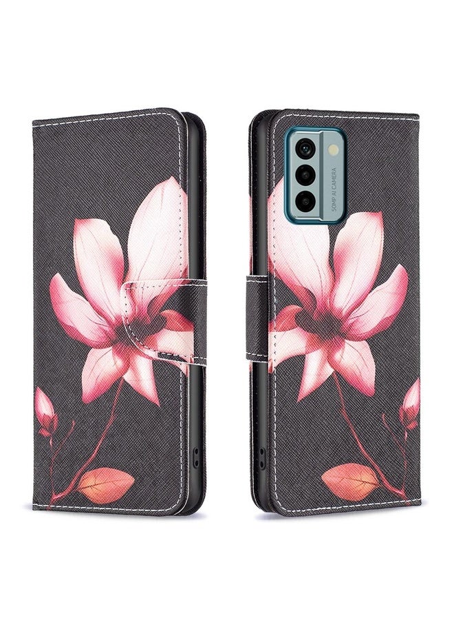 HuHa Case Cover For Nokia G22 Colored Drawing Leather Phone Case(Lotus)  - Image 1