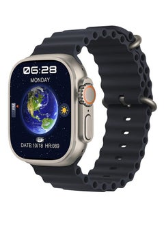 Apple Watch Ocean Band 49mm 45mm 44mm 42mm Soft Silicone  Black