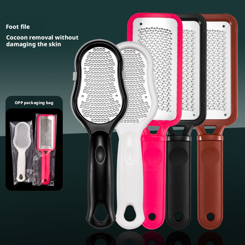 Stainless Steel Foot File - Double-Sided Callus Remover, Foot Scrubber, Pedicure Tool - Image 1