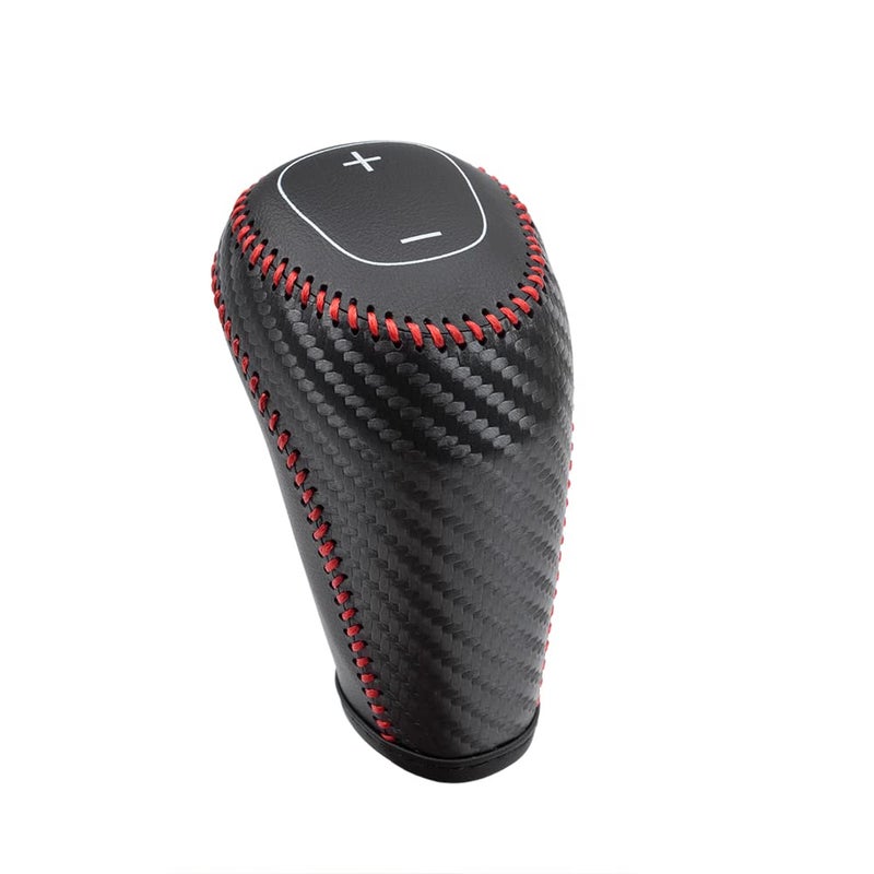 LDYFC Auto Car Leather Gear Shift Knob Cover for Chevrolet Equinox 2016 2017 2018 2019 2020 2021 Malibu Chevy Accessories B