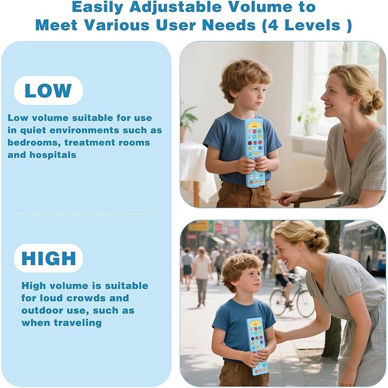 Joyreal AAC Device for Autism, Non Verbal Communication Tools for Speech Therapy & Stroke Rehab. Autism Talking Aids with 6 Programmable Buttons & Adjustable Volume, Autism Toys for Kids and Adults - Image 4