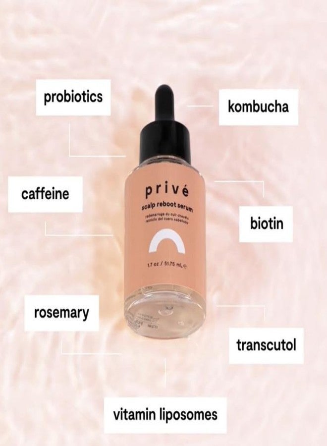 PRIVE Privé Reboot Scalp Serum for Hair Growth - Weightless Leave-In Hair Serum & Dry Scalp Treatment - Soothes Dryness, Reduces Irritation & Nourishes Strands - Supports Healthy, Stronger Strands (1.7 oz) - Image 3