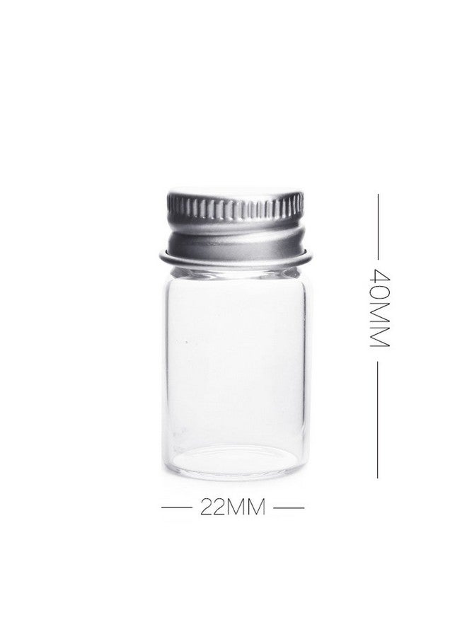 lasenersm 10Pcs 7Ml Empty Sample Glass Bottles Jars Vials Case Container With Screw Caps Transparent  - Image 2
