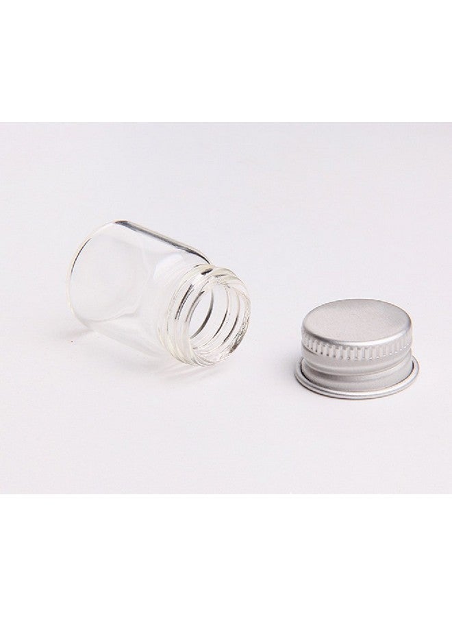 lasenersm 10Pcs 7Ml Empty Sample Glass Bottles Jars Vials Case Container With Screw Caps Transparent  - Image 3