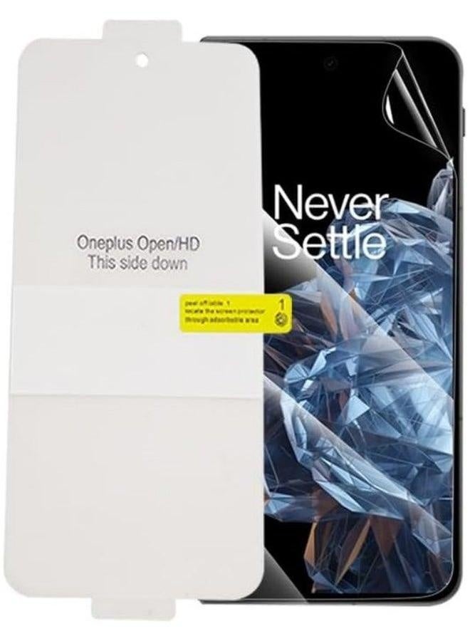 Compatible with Oneplus Open/OPPO Find N3 Flexible TPU Screen Protector, 2 Pack Front Inside, Fingerprint Unlock, Case Friendly, Bubble Free, Anti-Scratch, HD Clear  - Image 4