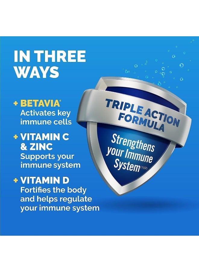 Emergen-C Immune+ 1000Mg Vitamin C Powder, With Vitamin D, Zinc, Antioxidants And Electrolytes For Immunity, Immune Support Dietary Supplement, Super Orange Flavor - 30 Count/1 Month Supply - Image 3