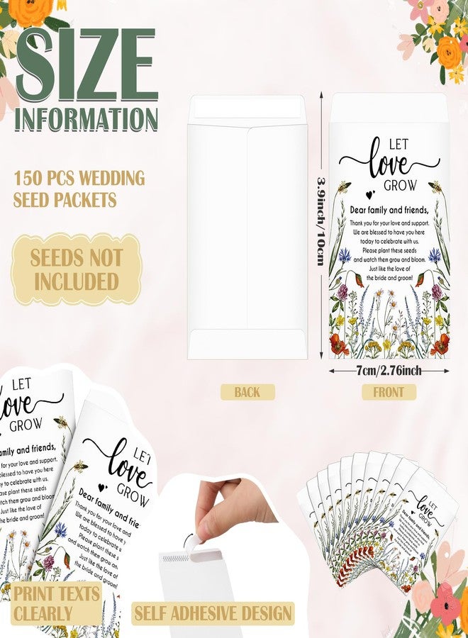 Noveread 150 Set Let Love Grow Wedding Party Favors with Let Love Grow Packet Wedding Envelopes Thank You Tags Bridal Shower Gifts for Guests - Image 2