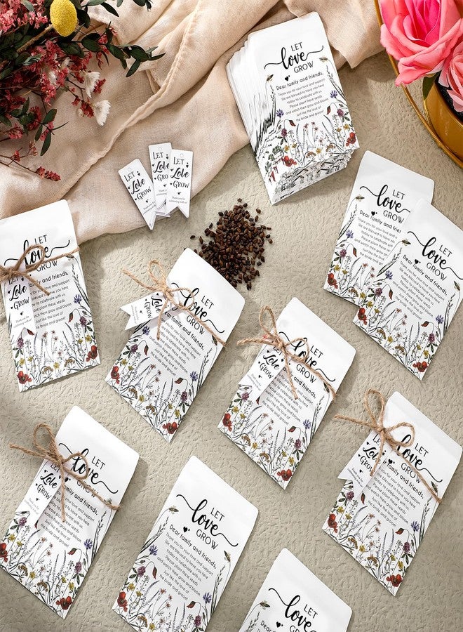 Noveread 150 Set Let Love Grow Wedding Party Favors with Let Love Grow Packet Wedding Envelopes Thank You Tags Bridal Shower Gifts for Guests - Image 4