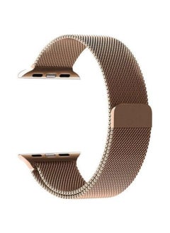 Generic Premium Power Milanese Magnetic Loop Band For Apple Watch Gold Chain Of 8 Matching Colors Size 45mm  - Image 1