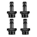 CNRAQR 8AN ORB Male to 38 Hose Barb Straight Fitting Adapter Aluminum 4PCS - Image 2