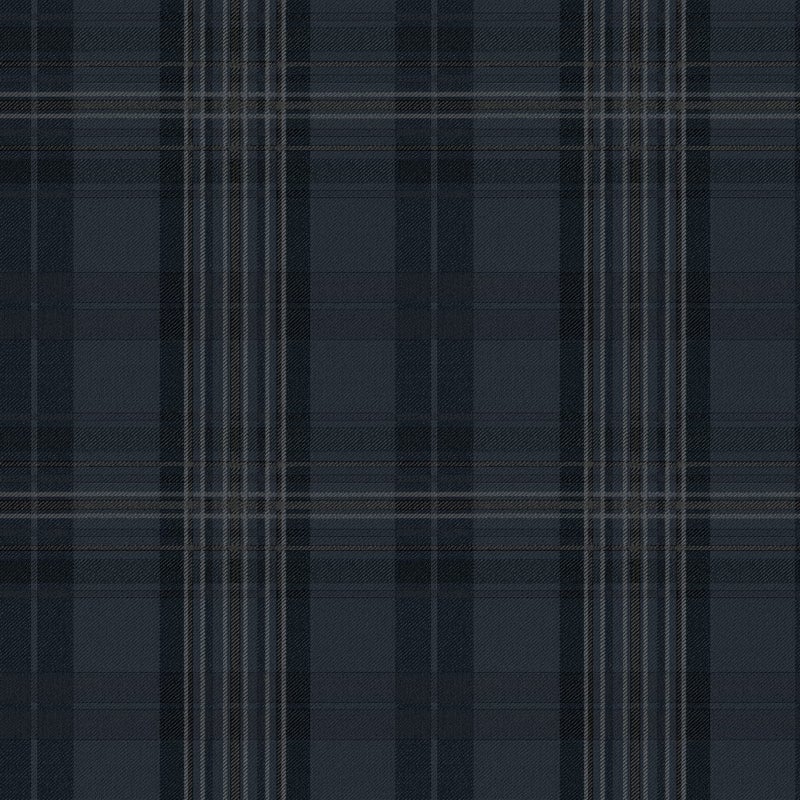 Austin Navy Plaid Wallpaper
