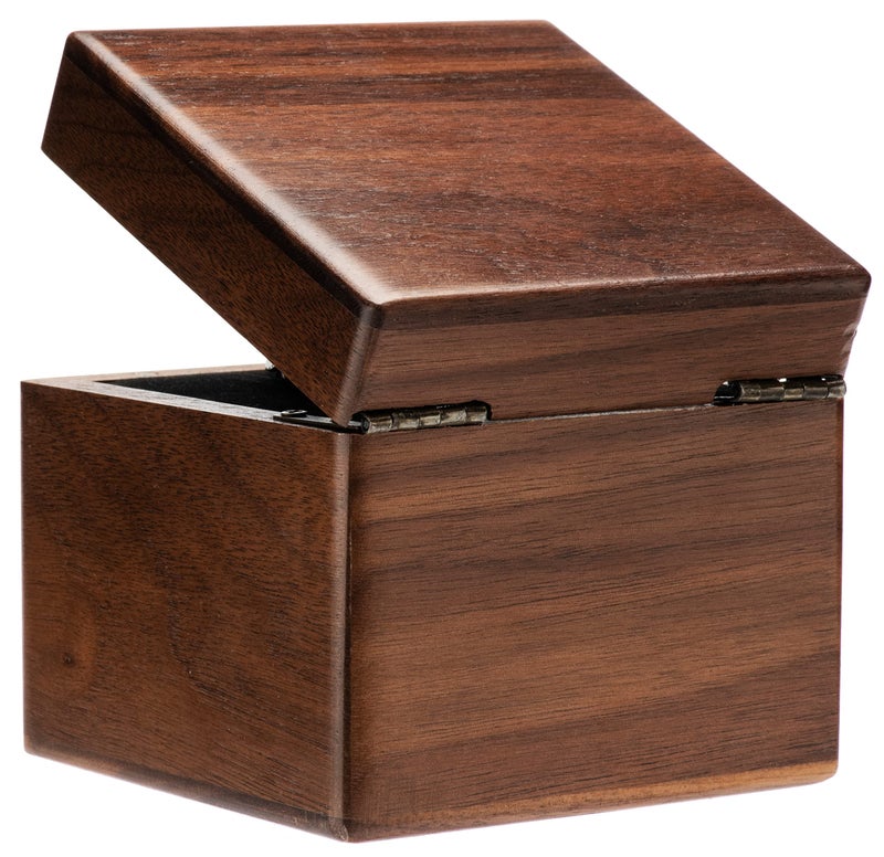 COSISO Single Walnut Wooden Watch Box Watch Storage Travel Case Organizer for Men and Women Wristwatch Display Box Holder - Image 3