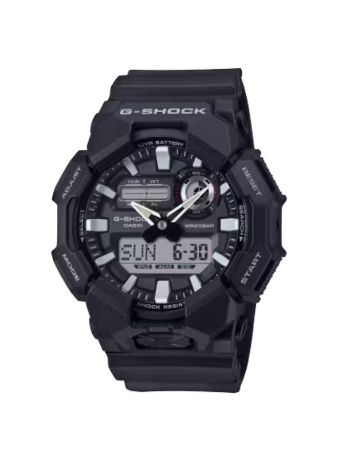 كاسيو ساعة يد تناظرية ورقمية مصنوعة من الراتنج GA-010-1ADR - Image 1